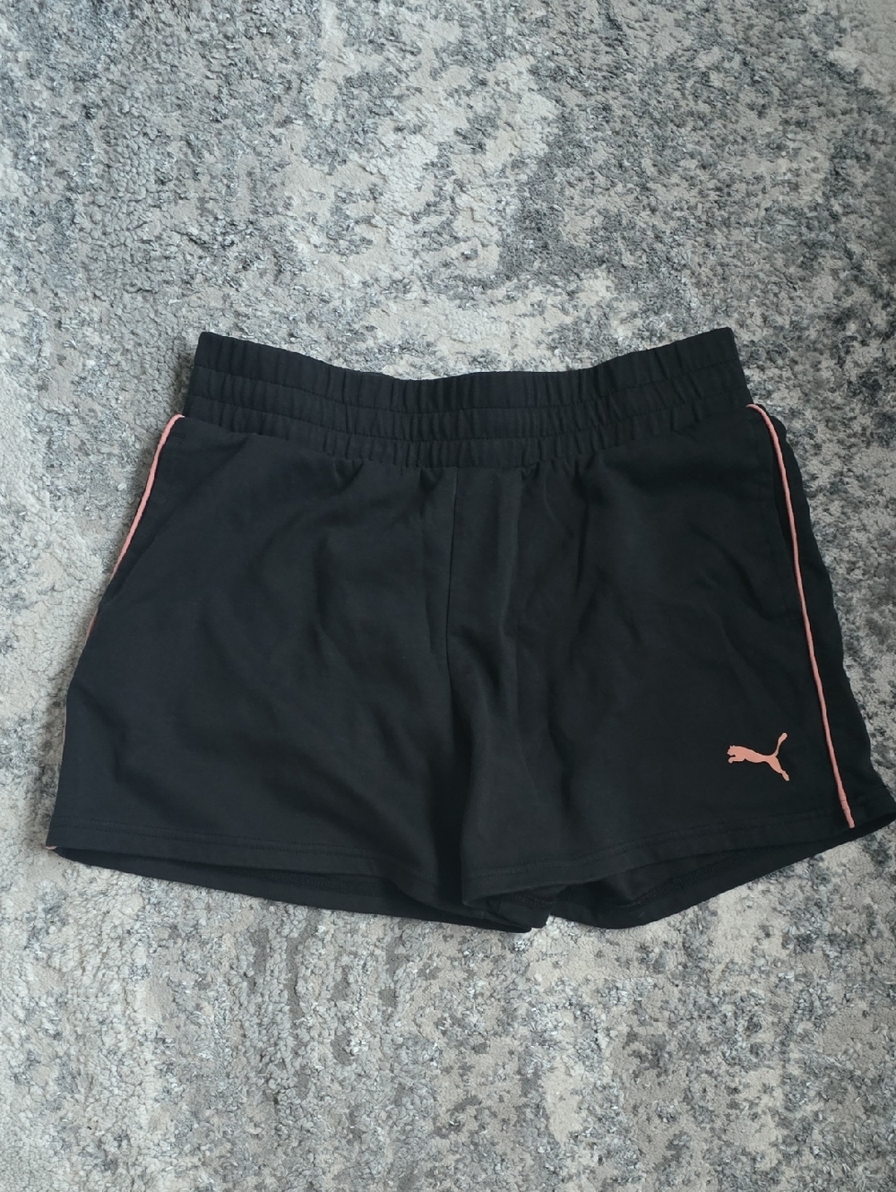 Puma Black Women's Athletic Shorts with Pink Accents